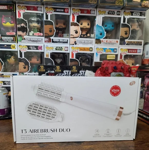 BRAND NEW IN BOX: T3 AireBrush Duo  White/Rose Gold - Retails $189.99 - Picture 3 of 5